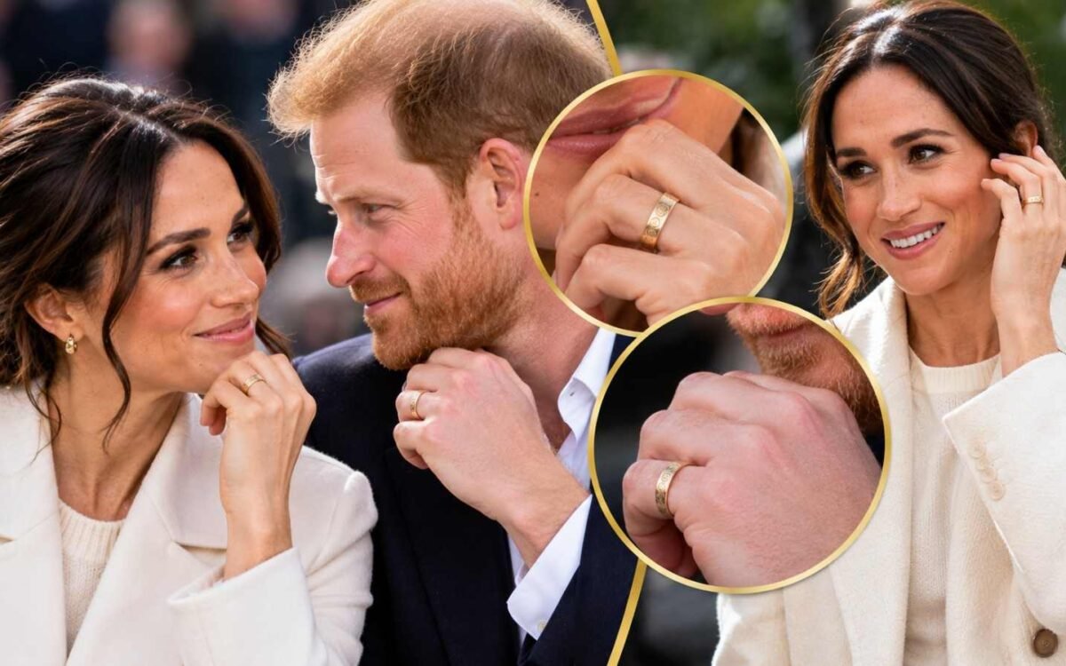 Harry and Meghans Matching Gold Rings