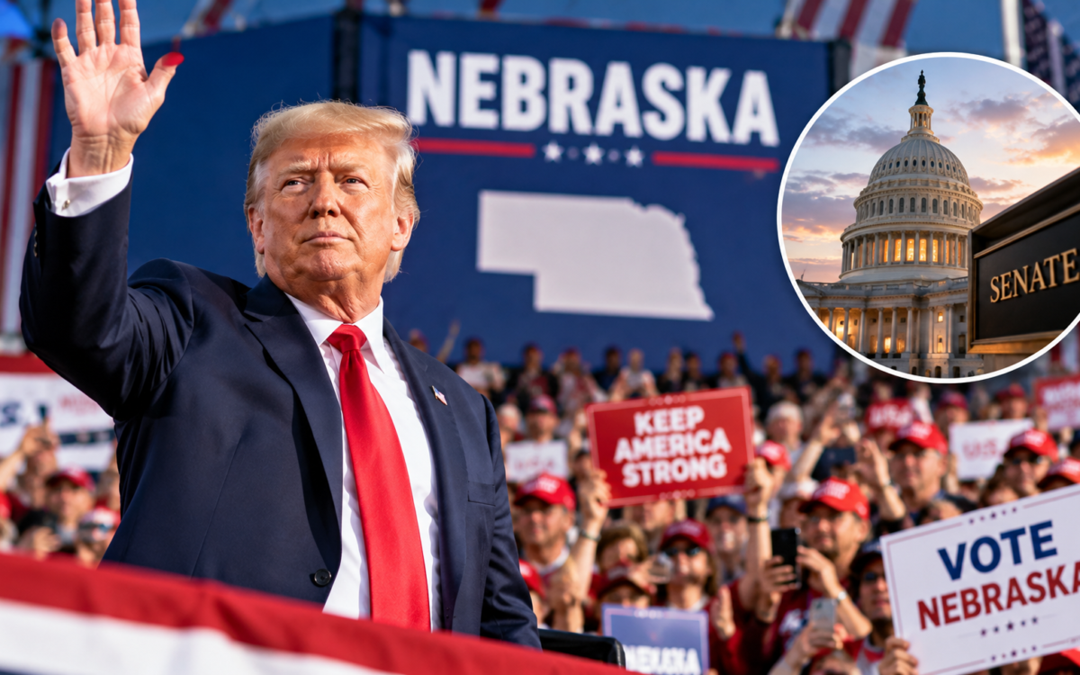 Nebraska Rally_ Capitol and Senate Spotlight