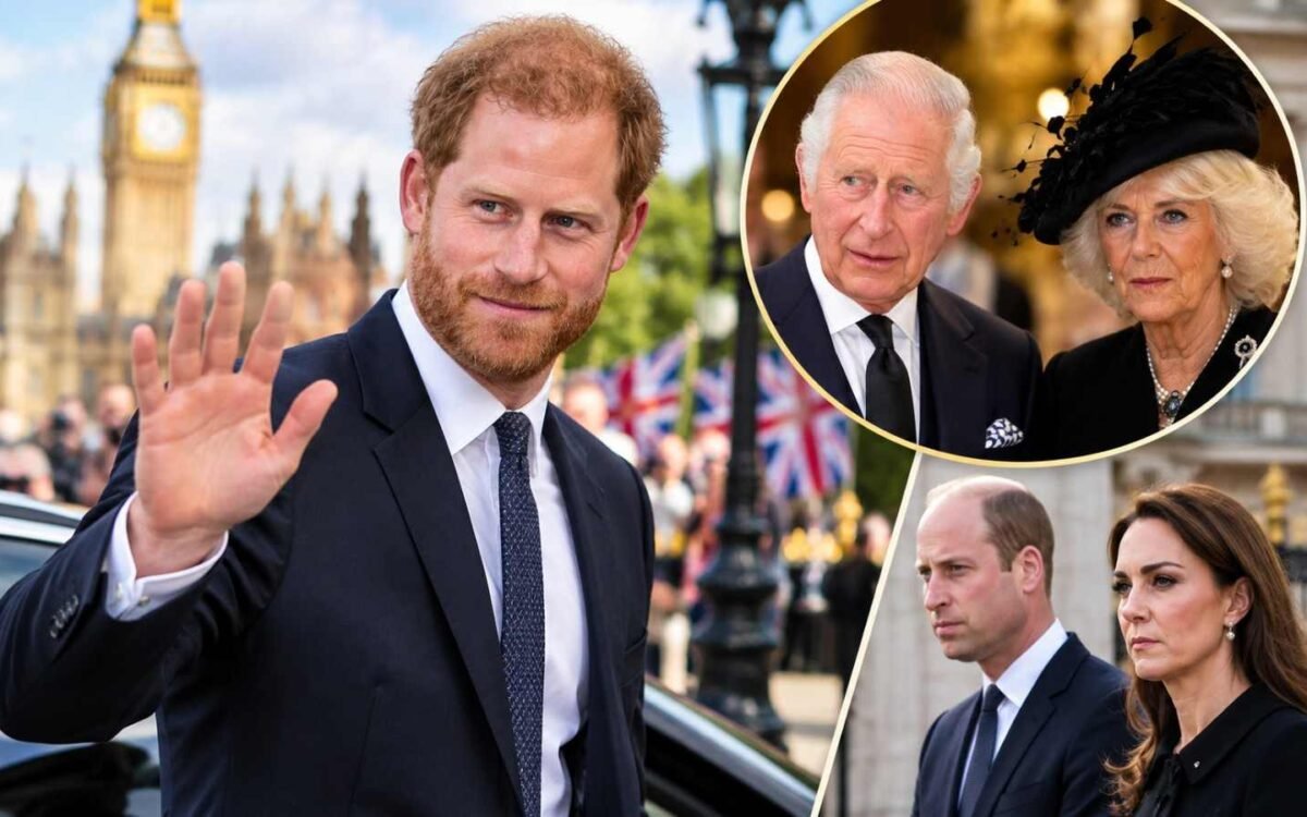 Prince Harrys Royal Return Collage-
