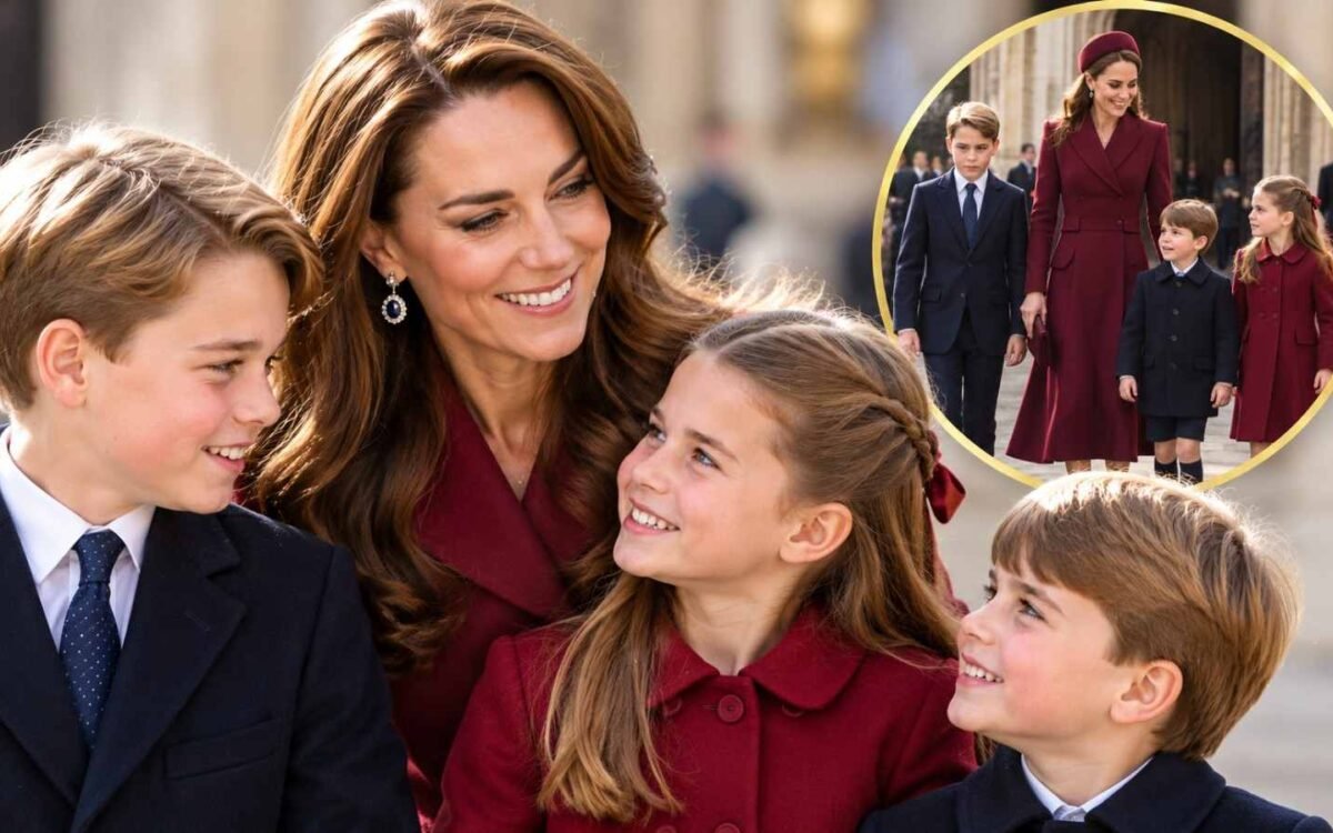 Regal Family Portrait with Festive Inset
