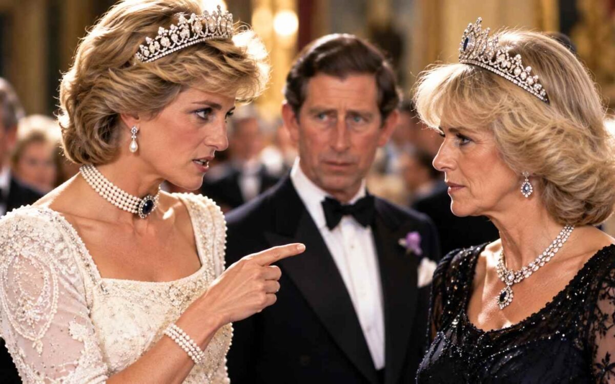 Tense Royal Ballroom Confrontation
